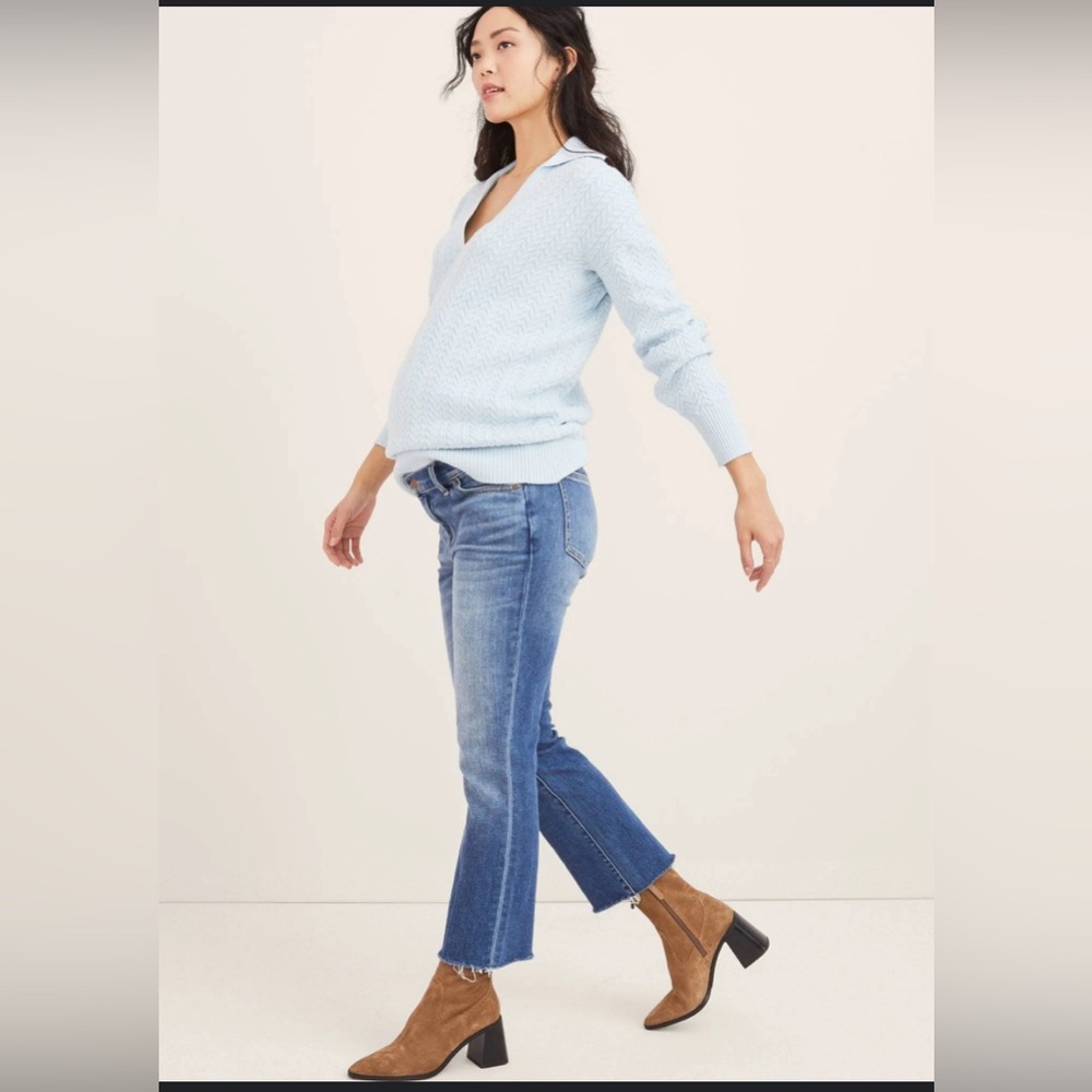 Hatch Blue Cropped Jeans